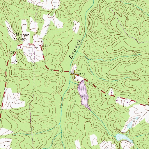 Topographic Map of Eades Dam, VA