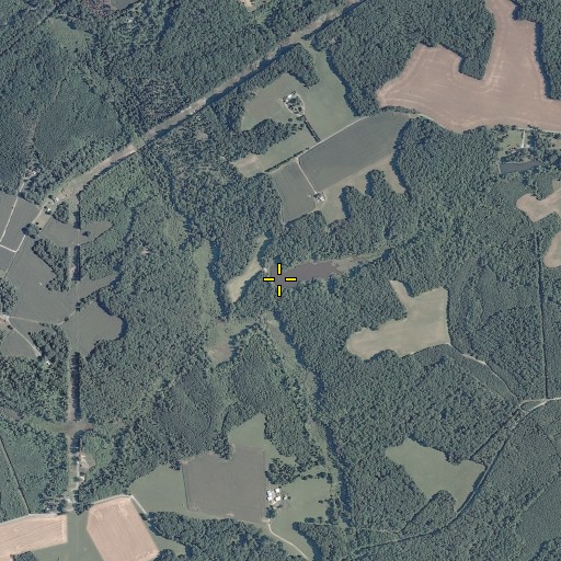 Aerial/Satellite Image of Ware Dam, VA
