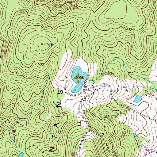 Topographic Map of Merry Oak Lake, VA