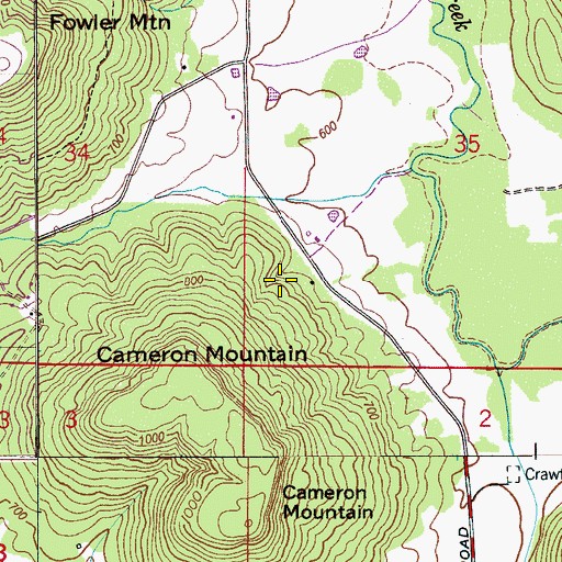 Topographic Map of Leeth Spring, AL