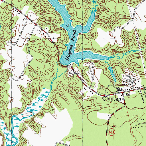 Topographic Map of Haynes Dam, VA