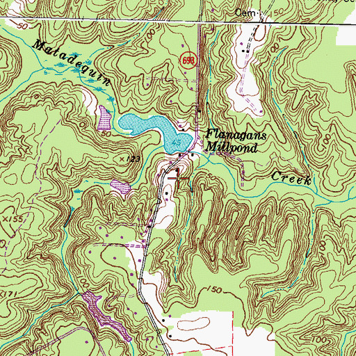 Topographic Map of Walden Dam, VA