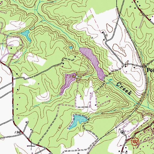 Topographic Map of Wachter Dam, VA