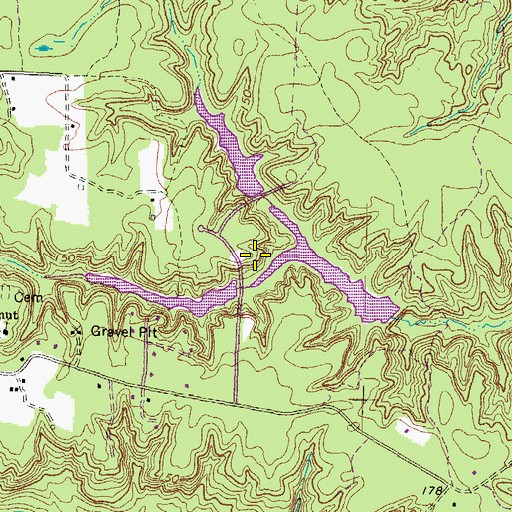 Topographic Map of Timberlake Dam Number Two, VA