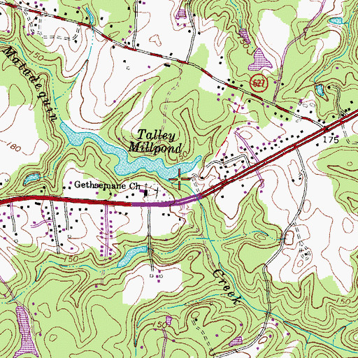 Topographic Map of Talleys Dam, VA