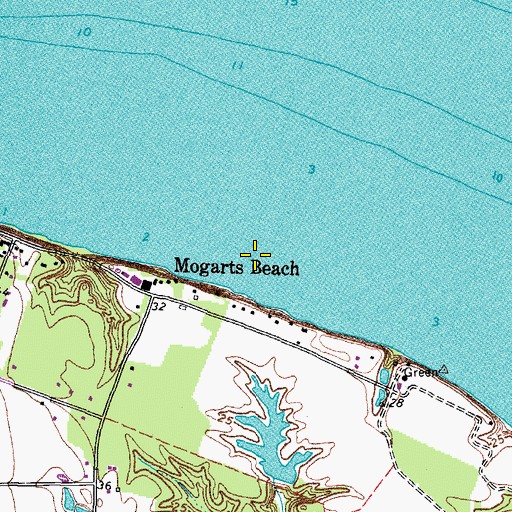 Topographic Map of Aberdeen Pond, VA