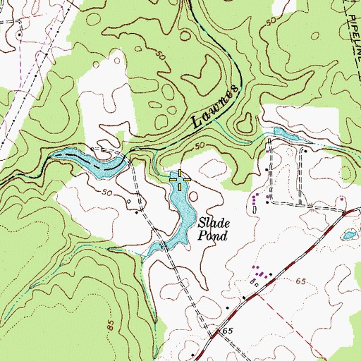 Topographic Map of Gail Dam, VA