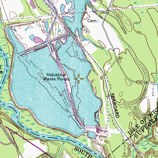 Topographic Map of Pond B-2, VA