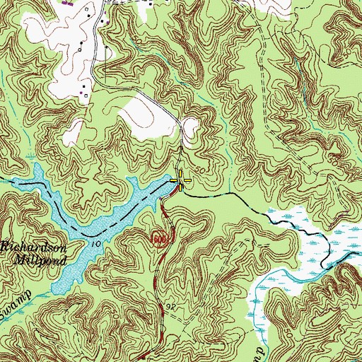 Topographic Map of Richardson Millpond Dam, VA