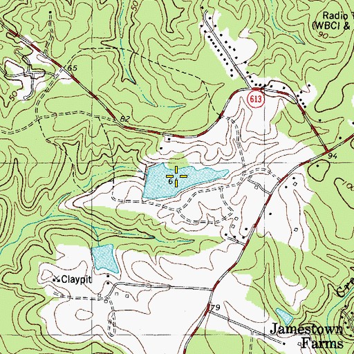 Topographic Map of Rennicks Pond, VA