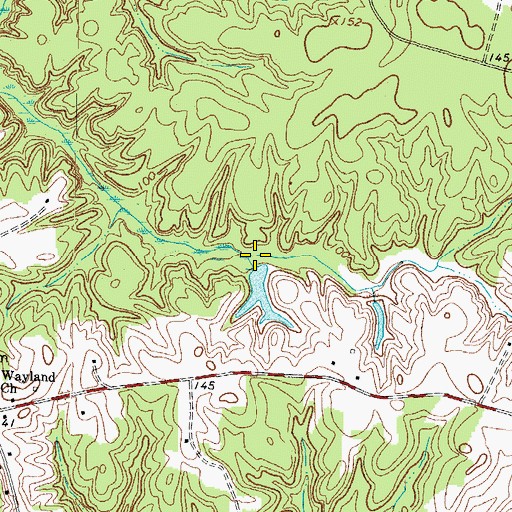 Topographic Map of Powers Dam, VA