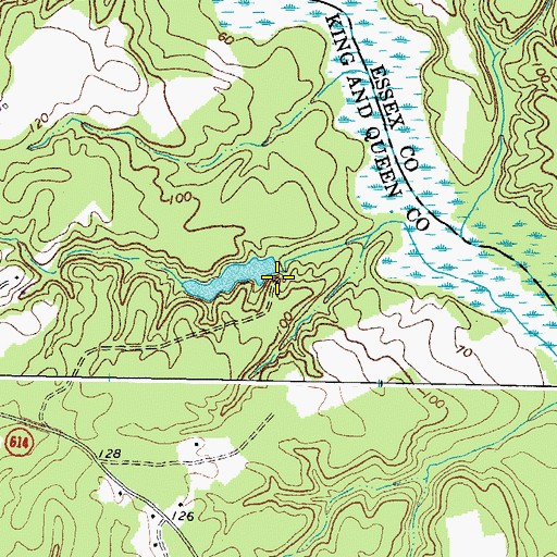 Topographic Map of Wyatts Dam, VA