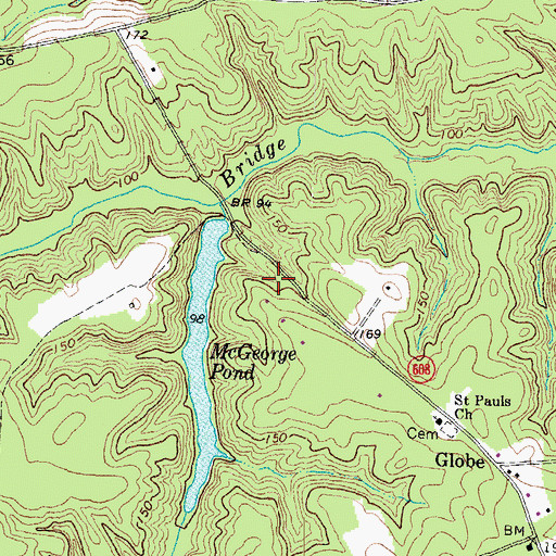 Topographic Map of Gutherie Dam, VA