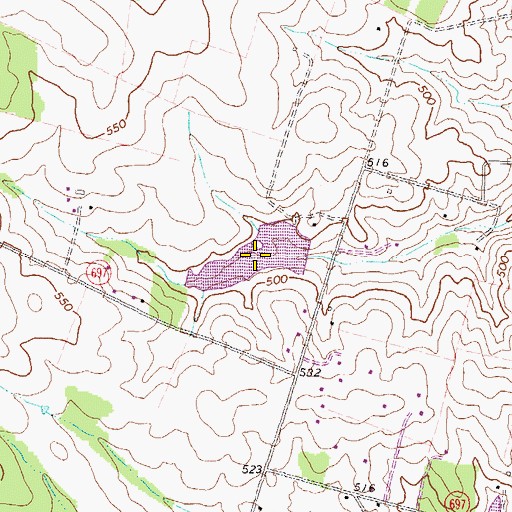 Topographic Map of Daley Pond, VA