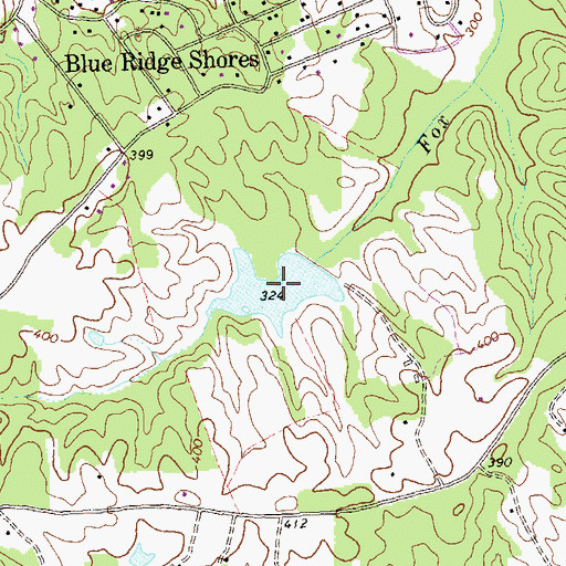 Topographic Map of Meyerton Lake, VA