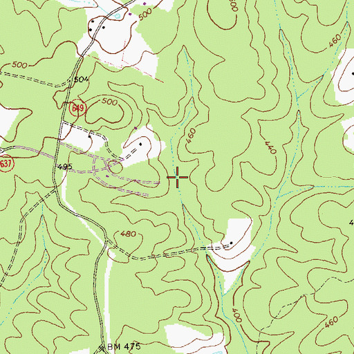 Topographic Map of Small Country Lake, VA