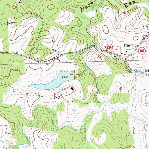 Topographic Map of Malvern Dam, VA