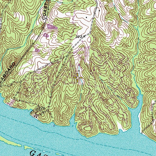 Topographic Map of River Ridge Dam, VA