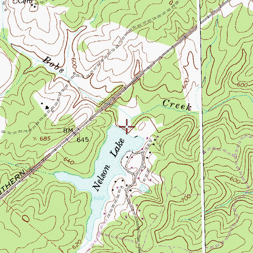 Topographic Map of Nelson Dam, VA