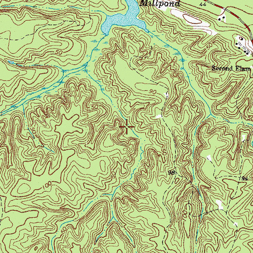 Topographic Map of Fern Lake, VA