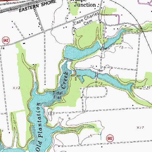 Topographic Map of Jones Dam Number Two, VA