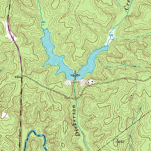 Topographic Map of Hamilton Lake, VA
