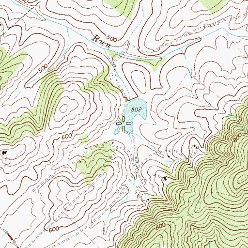 Topographic Map of Neals Dam, VA
