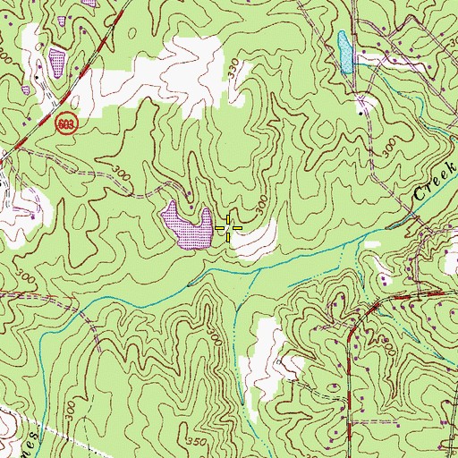 Topographic Map of Vranian Dam, VA