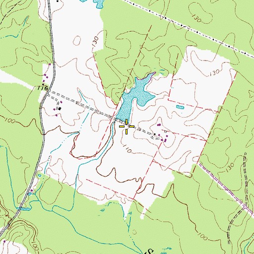 Topographic Map of Van Metre Dam, VA