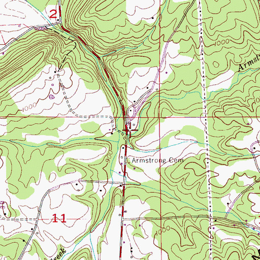 Topographic Map of Mays, AL