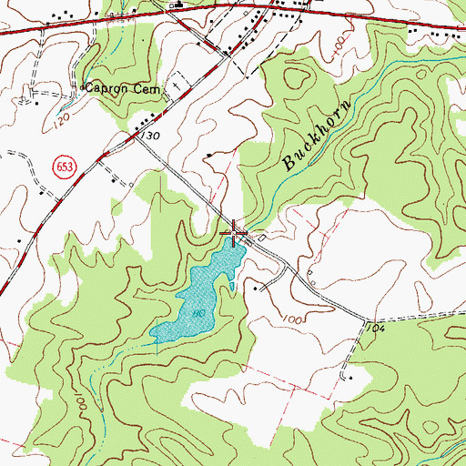 Topographic Map of McGraphs Dam, VA