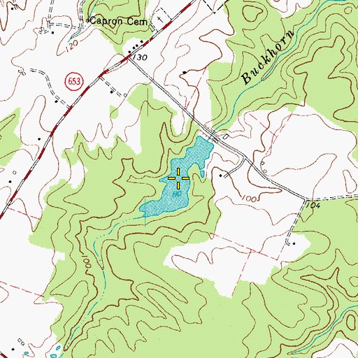Topographic Map of McGraphs Pond, VA