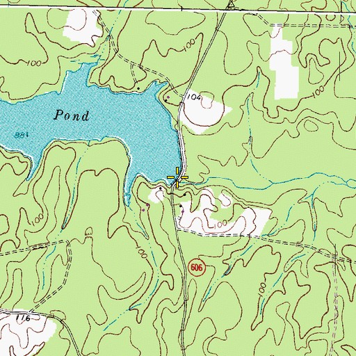 Topographic Map of Avery Dam, VA