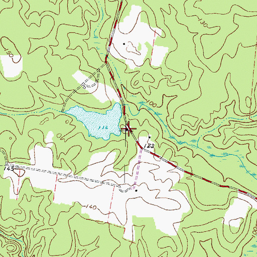 Topographic Map of Creath Dam, VA