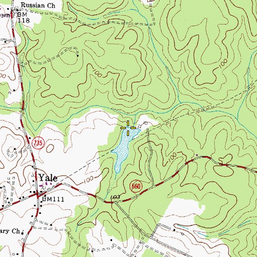 Topographic Map of Magee Dam, VA
