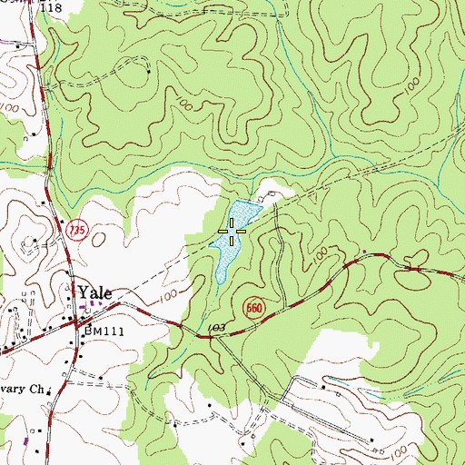 Topographic Map of Magee Pond, VA