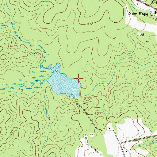 Topographic Map of Hargraves Dam, VA