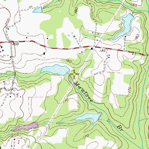 Topographic Map of Parsons Number One Dam, VA