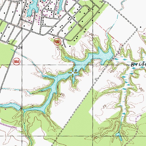 Topographic Map of Latanes Pond, VA