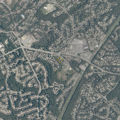 Aerial/Satellite Image of Pohick Regional Library, VA