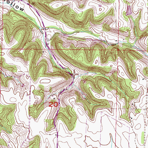 Topographic Map of Hobbs Spring Number Two, AL