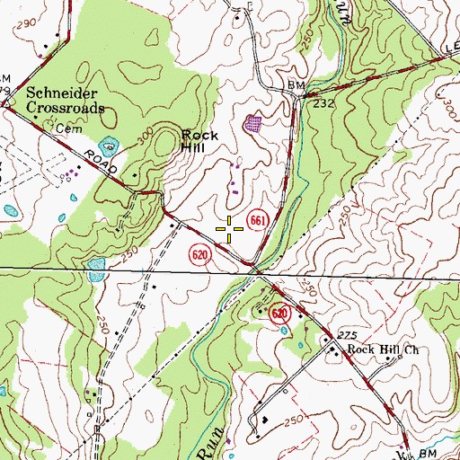 Topographic Map of Lafayette Business Center, VA