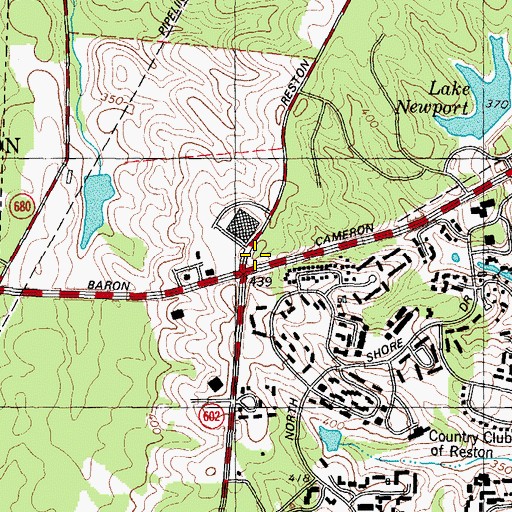 Topographic Map of Christ Baptist Church, VA