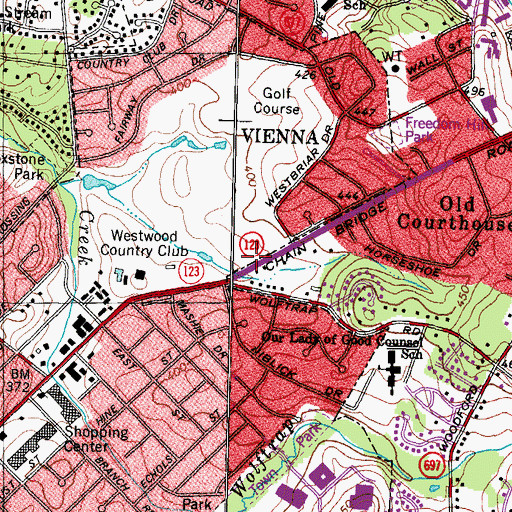 Topographic Map of The United Church of Christ, VA