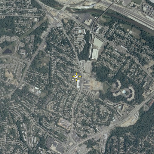Aerial/Satellite Image of Jefferson Manor Post Office, VA