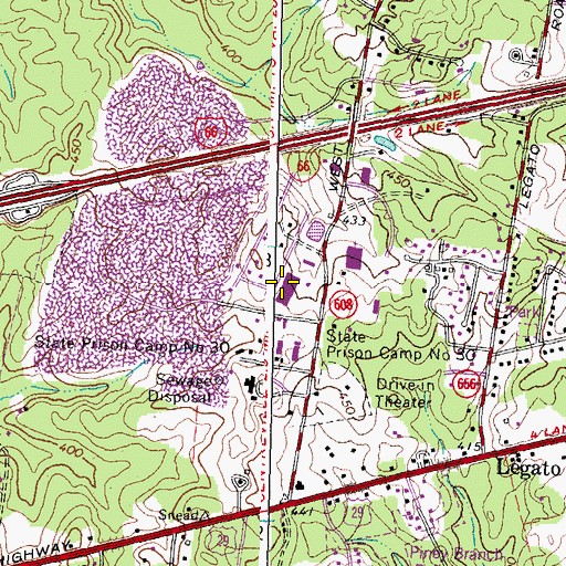 Topographic Map of Fairfax County Fire and Emergency Medical Services Training Academy, VA