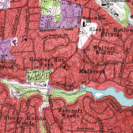 Topographic Map of Epworth Methodist Church, VA