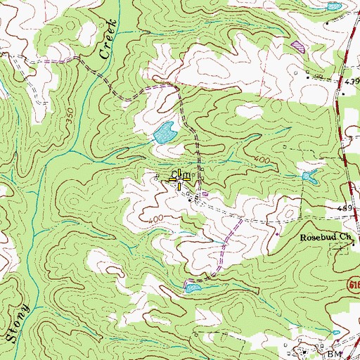 Topographic Map of Wilkinson Cemetery, VA