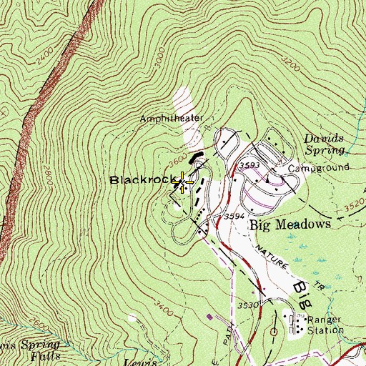 Topographic Map of Blackrock, VA