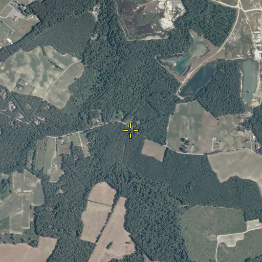 Aerial/Satellite Image of Muddy Cross, VA